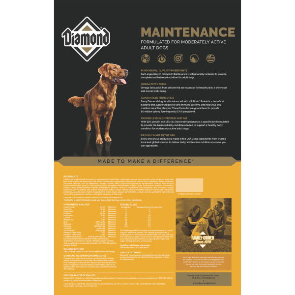 croqueta para perro Diamond Maintenance Dog 18.14 Kg