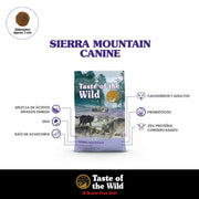 croqueta para perro adulto Sierra Mountain sabor Cordero 12.7Kg
